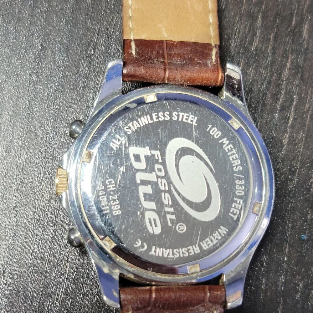 Fossil Blue Speedway Men's Chronograph Watch Stainless Steel CH-2389 - Picture 4 of 4